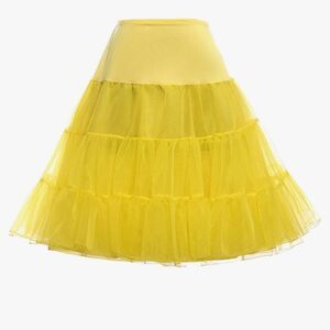 🔸️Grace Karin Yellow Petticoat Skirt Medium